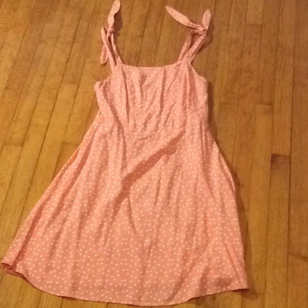 SO Peach & White Polkadot Sundress